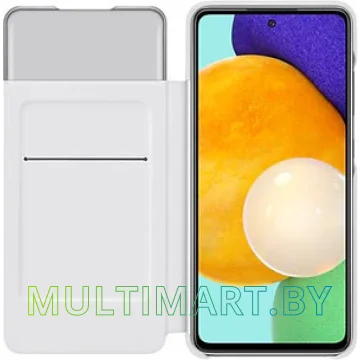 Чехол Samsung S View Wallet Cover для Samsung Galaxy A52 (белый)